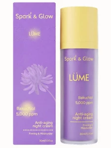 Spark & Glow - Крем для лица ночной с бакучиолом Anti-aging Night Cream with Bakuchiol 30мл