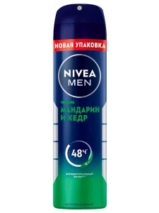 Nivea - Men Дезодорант антиперспирант спрей Мандарин и кедр 150мл