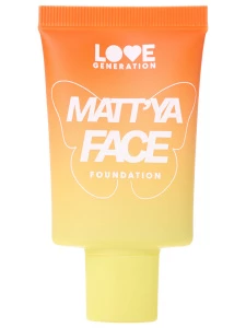 Love Generation - Матирующий Тональный крем c экстрактом матчи Matt'ya Face, тон 02 светлый бежевый