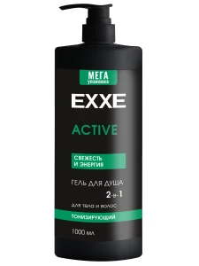 EXXE - Men Гель для душа 2в1 Тонизирующий Active 1000мл