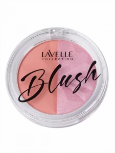 LavelleCollection - Палетка румяна и хайлайтер Blush & Glow, тон 01 нежно-розовый