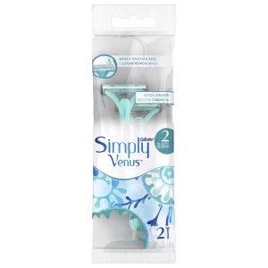 Gillette - Станки для бритья одноразовые Simply Venus 2 женские 2шт