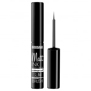 LuxVisage - Матовая водостойкая Подводка для глаз Matt Ink Waterproof ультра черная