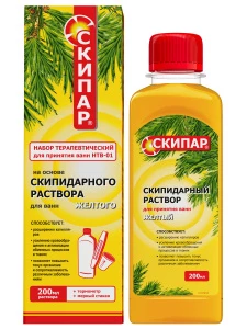 СКИПАР - Набор терапевтический для ванн Желтая эмульсия 0,2л НТВ-01
