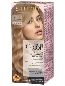 Studio Professional - Ultima Color Стойкая Крем-краска для волос, тон 9.0 натуральный блондин