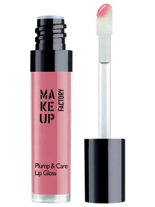 Make up Factory - Блеск для губ с эффектом объема Plump & Care Gloss, тон 26 розовый соблазн