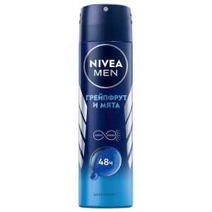 Nivea - Men Дезодорант антиперспирант спрей Грейпфрут и мята 150мл