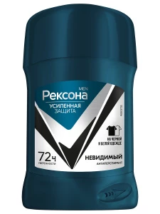 Рексона  - Men Дезодорант антиперспирант стик Невидимый на черном и белом 50мл