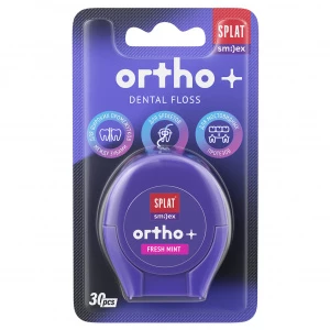 Splat - Smilex Ortho+ Зубная нить объемная ортодонтическая со вкусом мяты