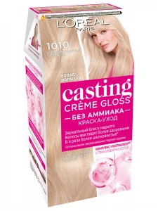 L'Oreal Paris - Casting Creme Gloss Краска-уход, тон 10.10 светло-светло-русый пепельный