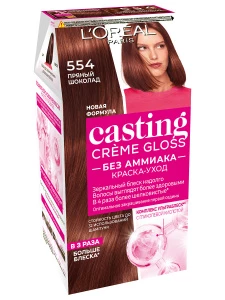 L'Oreal Paris - Casting Creme Gloss Краска-уход, тон 554 пряный шоколад