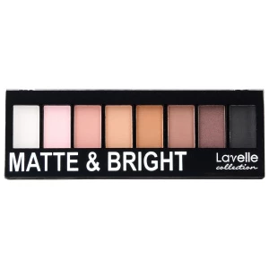 LavelleCollection - Matte & Bright Палетка теней для век, тон 01 серо-бежевые тона