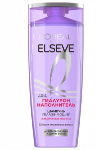 L'Oreal Paris - Elseve Шампунь для обезвоженных и тонких волос увлажняющий Гиалурон Наполнитель 400мл