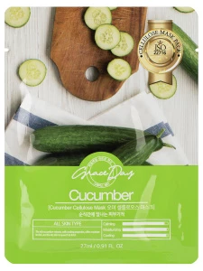 Grace Day - Тканевая маска с экстрактом огурца Cucumber Cellulose Mask 27мл