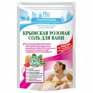 Fito косметик - Санаторий дома Соль для ванн Крымская розовая антицеллюлитная 500г+30г