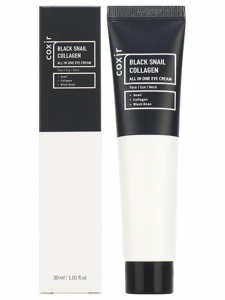Coxir - Black Snail Крем для молодости и сияния кожи век, лица и шеи Collagen All In One Eye Cream 30мл