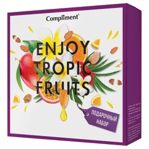 Compliment - Подарочный набор №1400 Enjoy Tropic Fruits (Гель для душа 200мл + Гоммаж для лица 80мл)