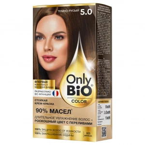 Only Bio - Only Bio Color Стойкая крем-краска, тон 5.0 Темно-русый