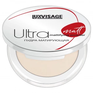 LuxVisage - Пудра компактная матирующая Ultra Matt, тон 104 Warm Beige