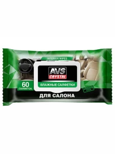 AVS Crystal - Влажные салфетки для салона 60шт