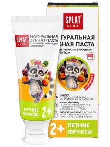 Splat - Kids Зубная паста натуральная от 2 лет Летние фрукты 50мл/63г