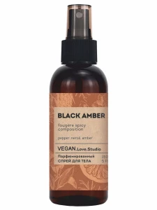 VEGAN.Love.Studio - Спрей для тела парфюмированный Black Amber 150мл