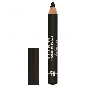 Deborah Milano - Тени-карандаш Eyeshadow & Kajal Pencil, тон 01 матовый черный
