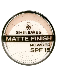 SHINEWELL - Пудра Powder Matte Finish SPF15, тон 01 слоновая кость
