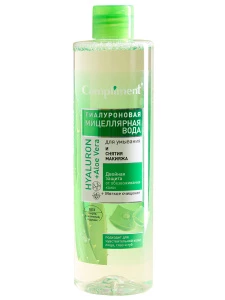 Compliment - Гиалуроновая Мицеллярная вода для умывания и снятия макияжа Hualuron+Aloe Vera 500мл