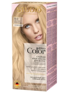 Studio Professional - Ultima Color Стойкая Крем-краска для волос, тон 11.0 очень яркий блонд суперосветляющий