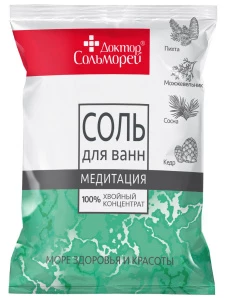 Доктор Сольморей - Хвойная Соль для ванн Медитация 500г