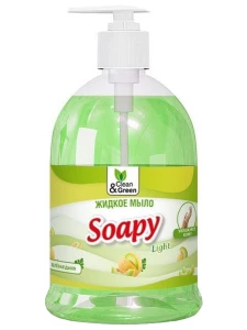 Clean&Green - Soapy Мыло жидкое Зеленая дыня Эконом 500мл