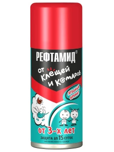 Рефтамид - Baby 3+ Средство от клещей и комаров 100мл