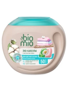 BioMio - Эко-Капсулы для цветного белья с экстрактом хлопка 50шт