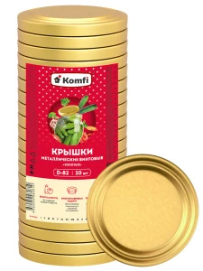 Komfi - Крышка винтовая твист-офф Золотая 20шт