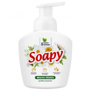 Clean&Green - Soapy Мыло-пенка жидкое Ромашка 400мл дозатор