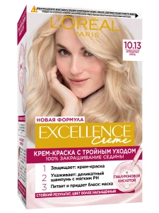 L'Oreal Paris - Excellence Стойкая Крем-краска, тон 10.13 легендарный блонд