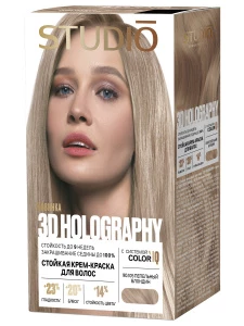 Studio Professional - Стойкая крем-краска 3D Holography, тон 90.105 Пепельный блондин
