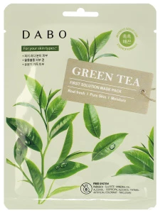 Dabo - Solution Тканевая маска с экстрактом зелёного чая 23г