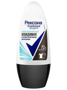 Рексона  - Дезодорант антиперспирант роликовый Прозрачный кристалл Невидимая защита 50мл
