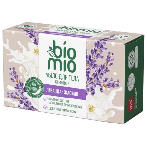 BioMio - Кремовое Мыло для тела с эфирным маслом лаванды 140г