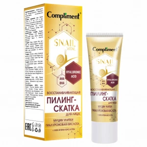 Compliment - Snail Vital Пилинг-Скатка для лица Восстанавливающая с муцином улитки 80мл