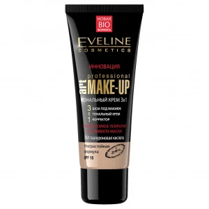 Eveline Cosmetics - Art Make-up Professional Тональный крем 3в1, тон натуральный 