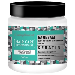 Compliment - Бальзам для тонких и ломких волос Keratin 500мл