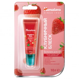 Himalaya Since 1930 - Бальзам для губ Клубничный блеск 10г