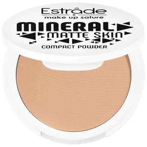 Estrade - Компактная пудра Mineral Matte Skin, тон 25 темный беж/нейтральный