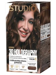 Studio Professional - Стойкая крем-краска 3D Holography, тон 6.00 Натуральный темно-русый