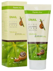 Farm Stay - Пенка очищающая с экстрактом улитки Snail Pure Cleansing Foam 180мл