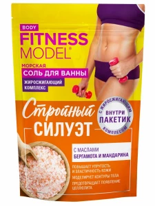 Fito косметик - Fitness Model Соль для ванны морская Стройный силуэт 500г+30г