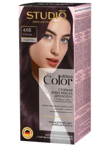 Studio Professional - Ultima Color Стойкая Крем-краска для волос, тон 4.68 божоле